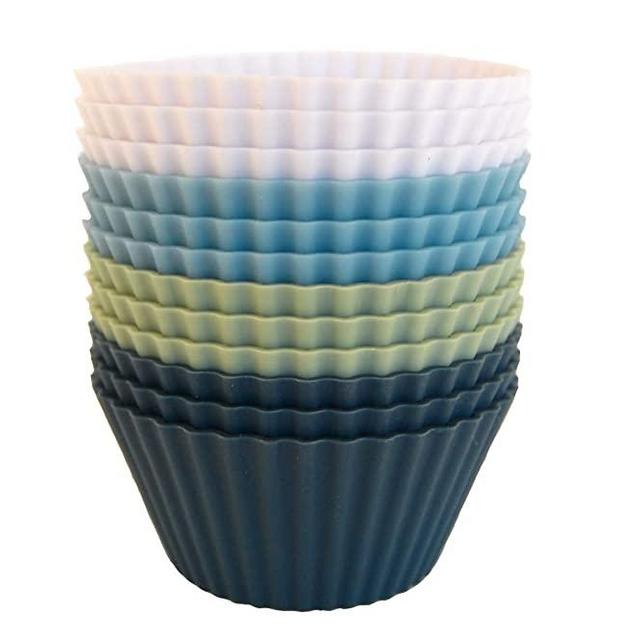 Multicolor Silicone Baking Cups, Set of 12 | Crate & Barrel