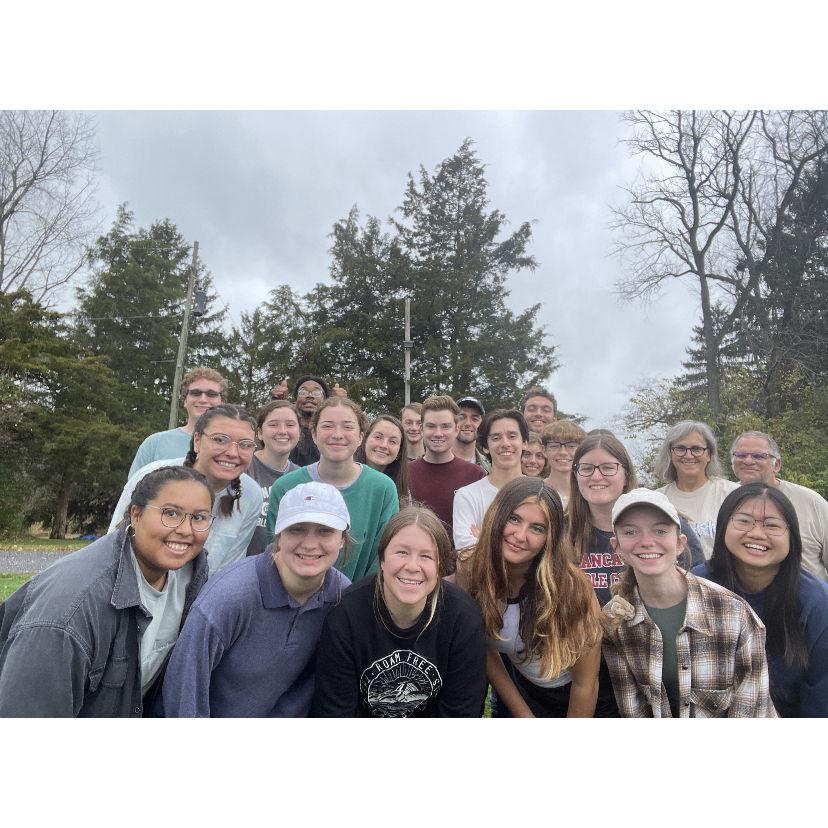 The group photo at the SMF retreat we met at :)