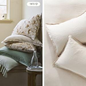 Washed Linen Shams, Set of 2