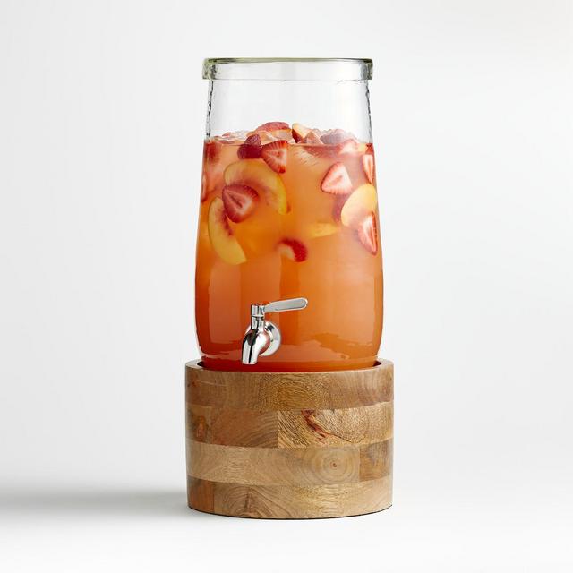Dax Drink Dispenser with Brooks Wood Stand