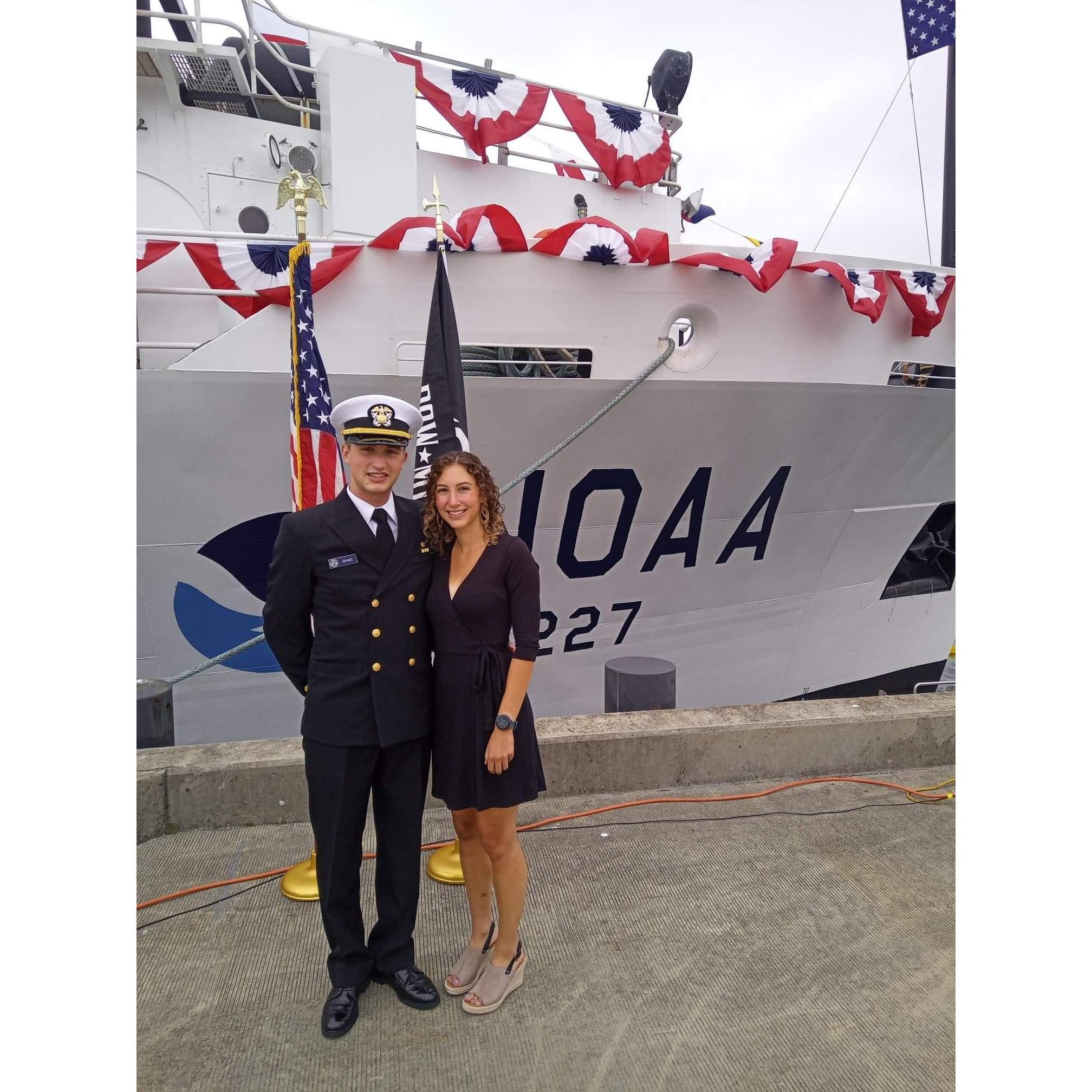 Change in Command Ceremony on Trevor's ship