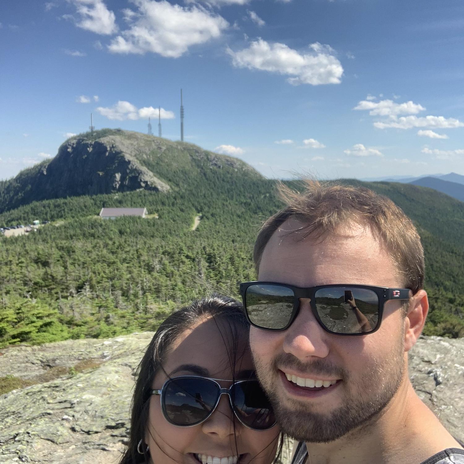 At the top of Mount Mansfield