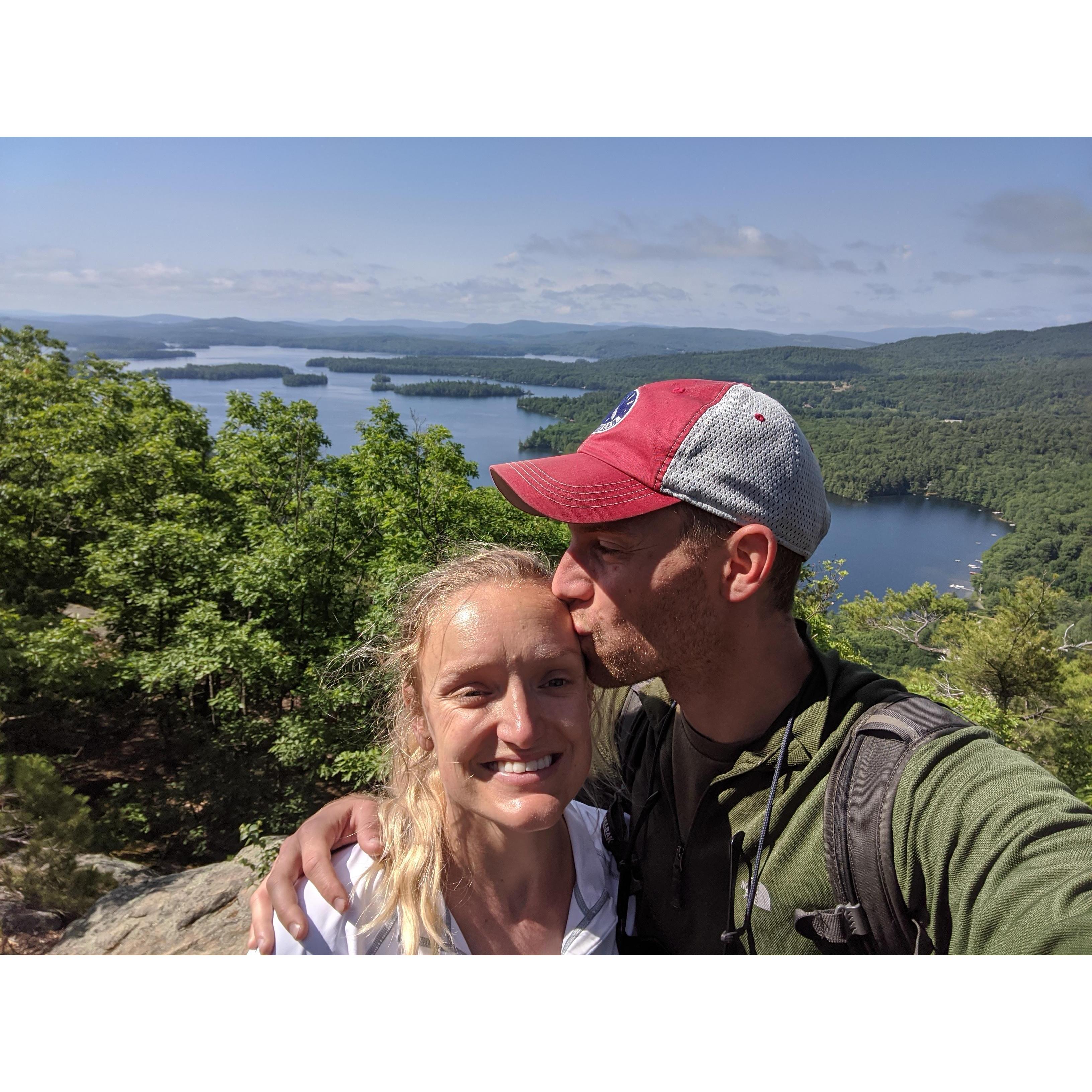 Anniversary hike during the pandemic.