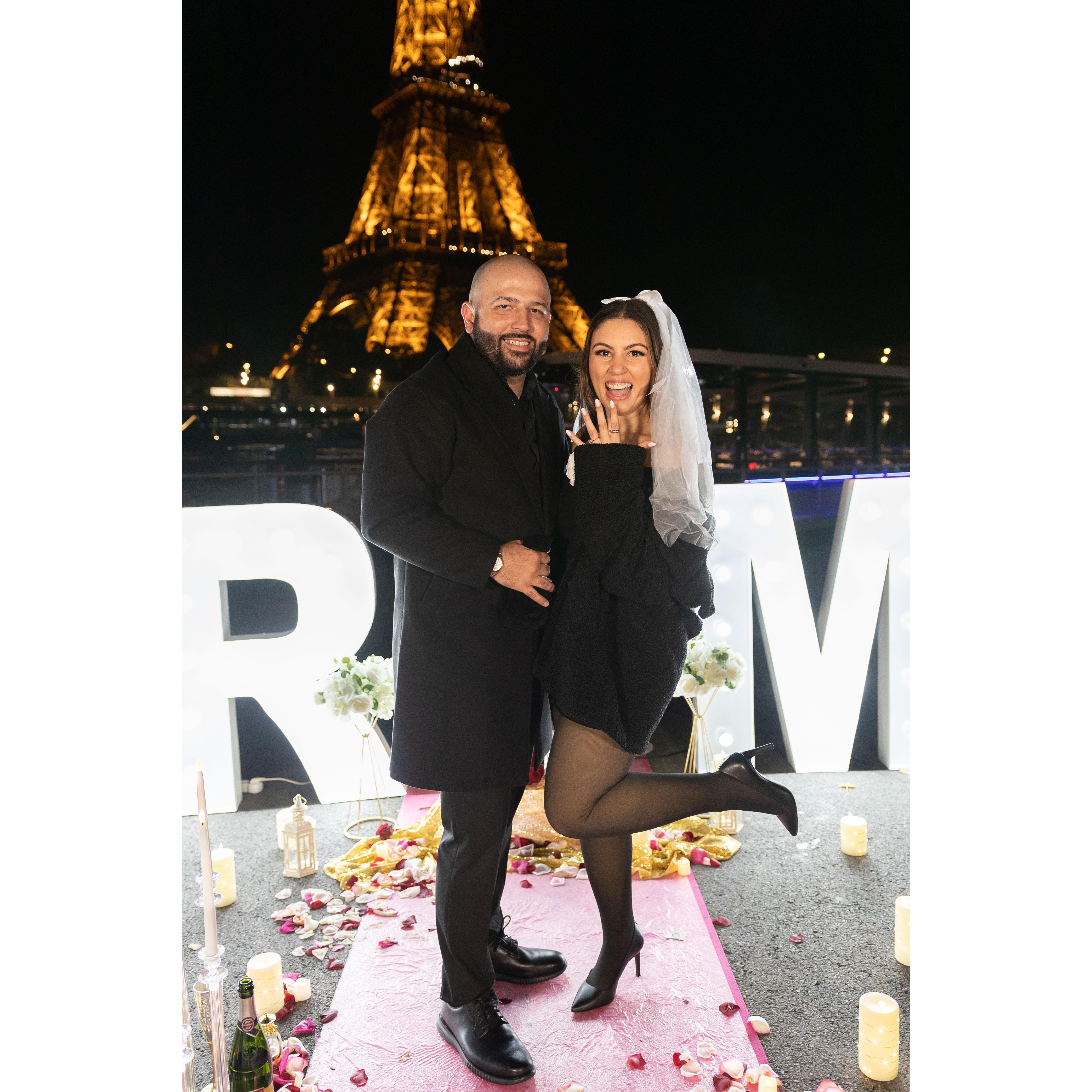 When we got engaged , November 2023.