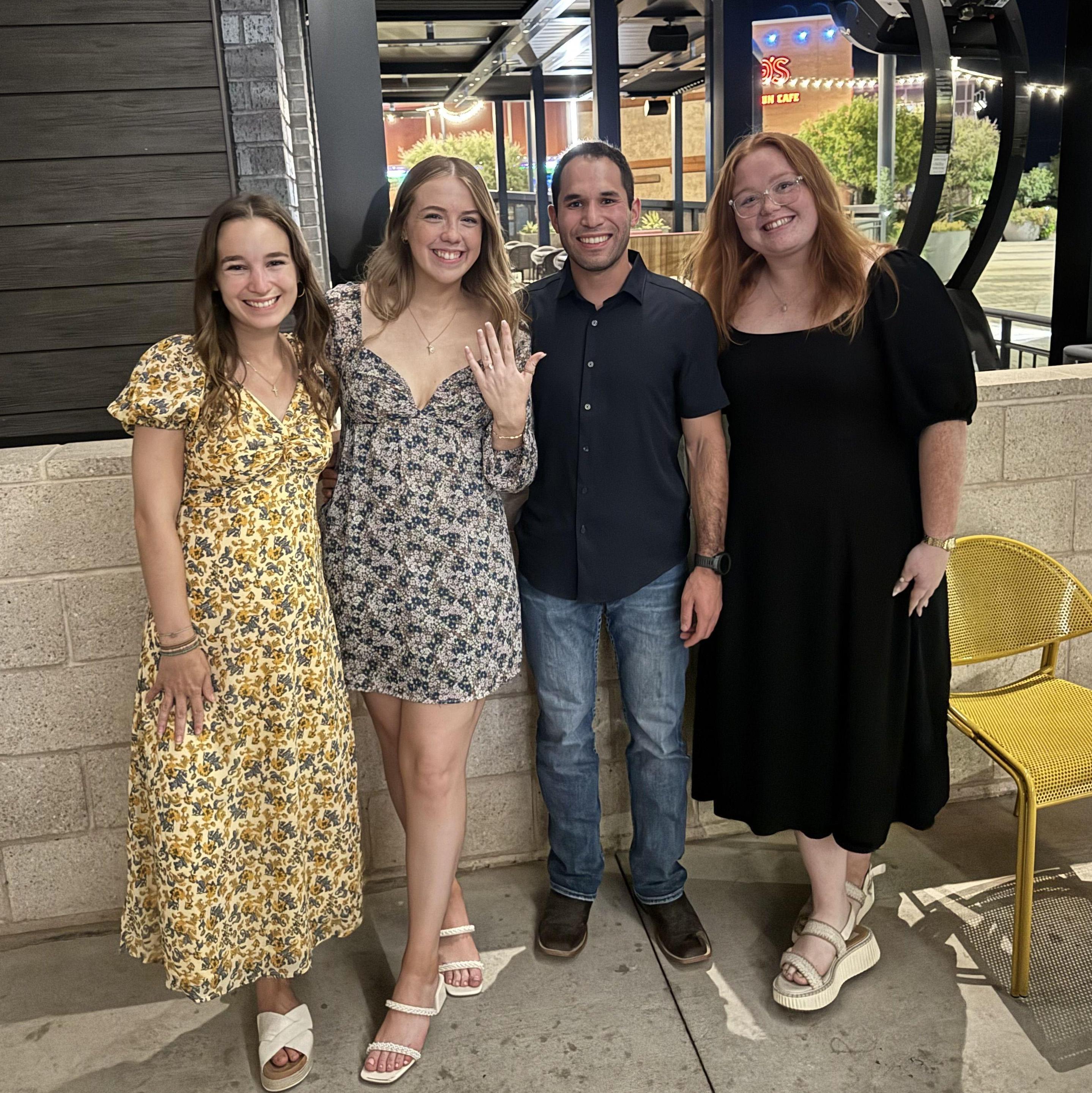 Engagement party with Emma and Marleigh