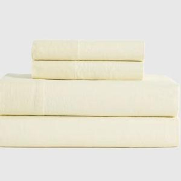 European Linen Sheet Set - Queen - Butter Yellow