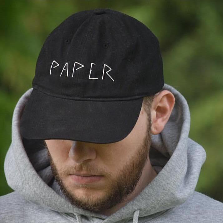 Chris rocking his handmade hat.