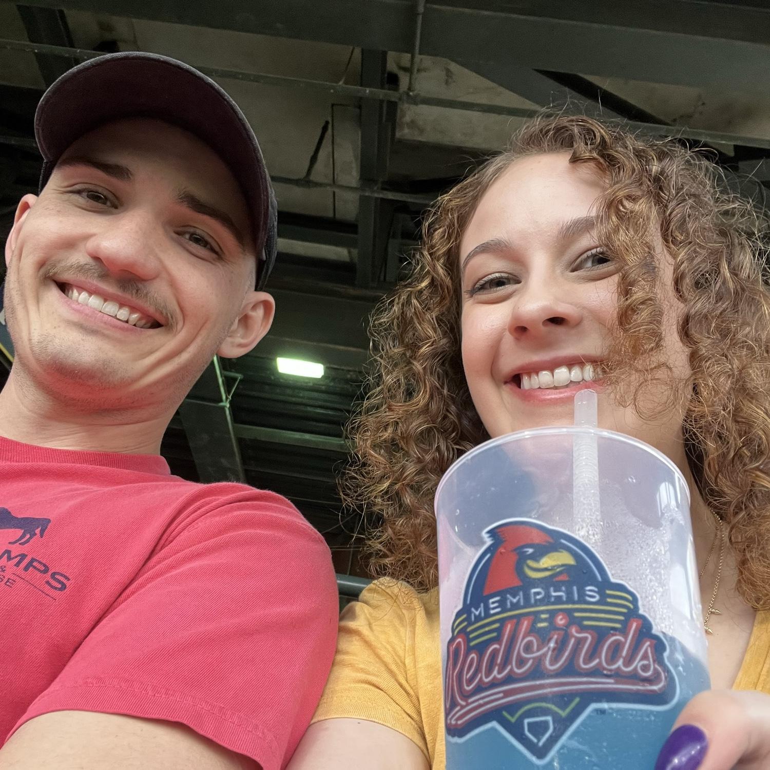 Our first Redbirds game!