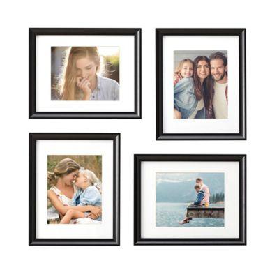 Gallery 8-Inch x 10-Inch  Frame in Satin Black (Set of 4)
