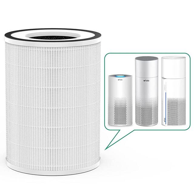Afloia True HEPA 13 Filter, 360° 3-Stage Filtration, Compatible with KILO /KILOPRO/ MIRO and MIRO PRO Air Purifier