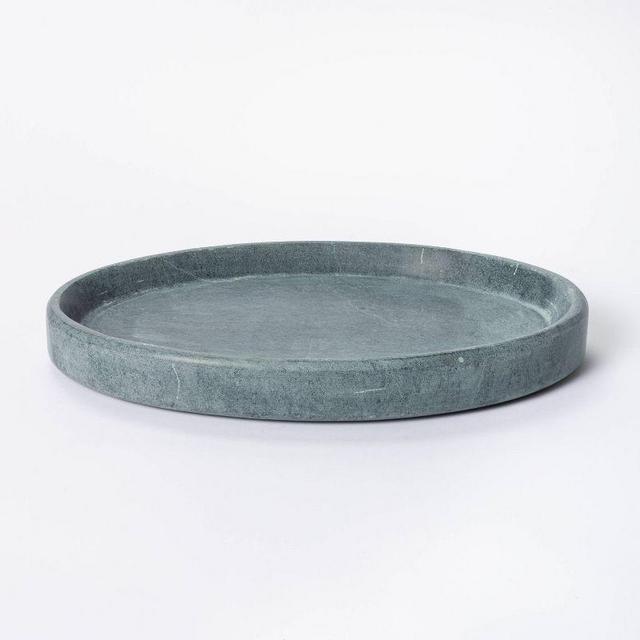 6" x 1.25" Oval Soapstone Tray Gray - Threshold™ designed with Studio McGee