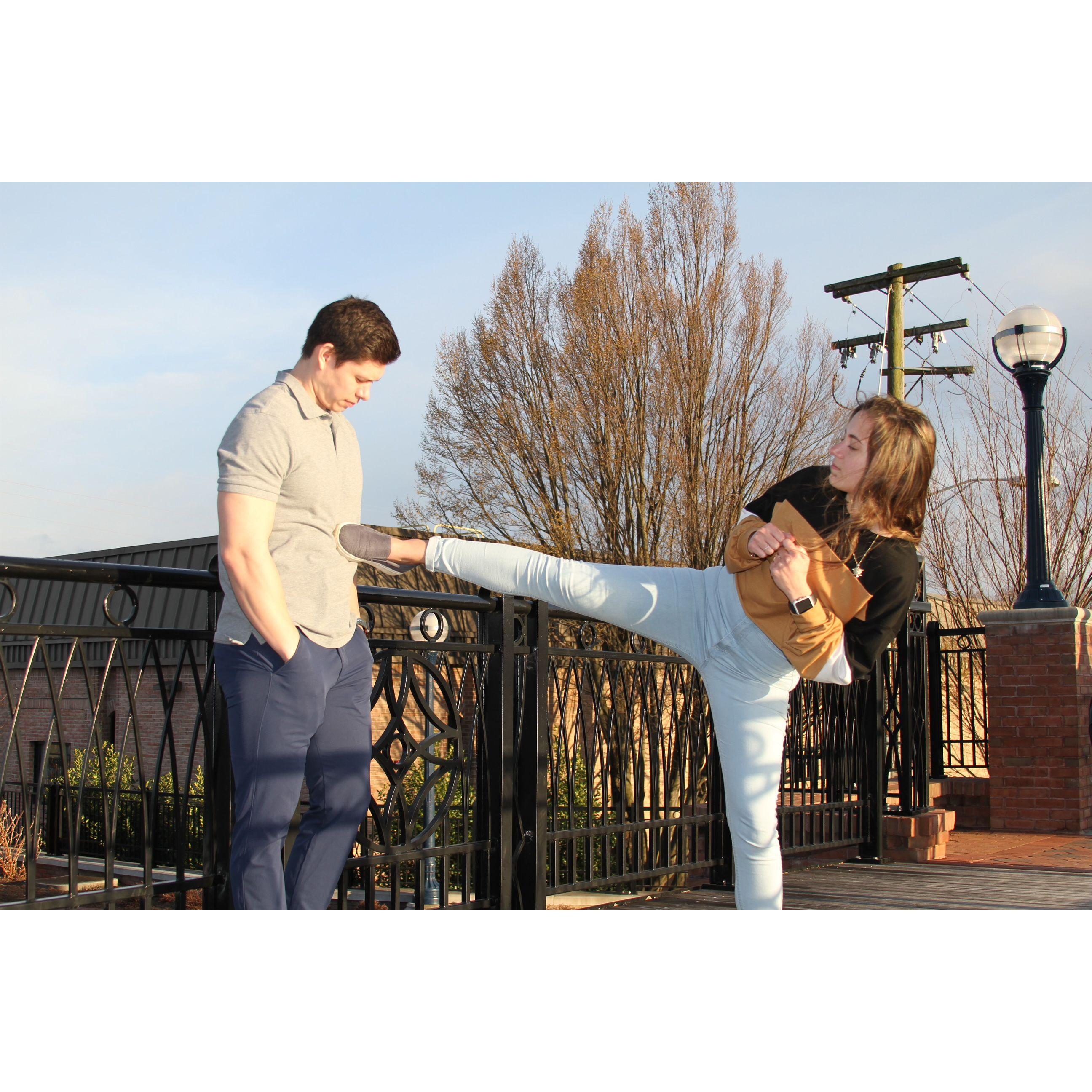 Isaac's favorite photo from our engagement