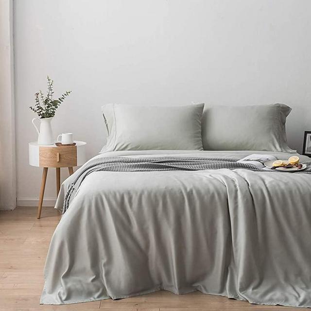 Oasis Fine Linens Paradise Bamboo Collection (California King, Silver Sage)