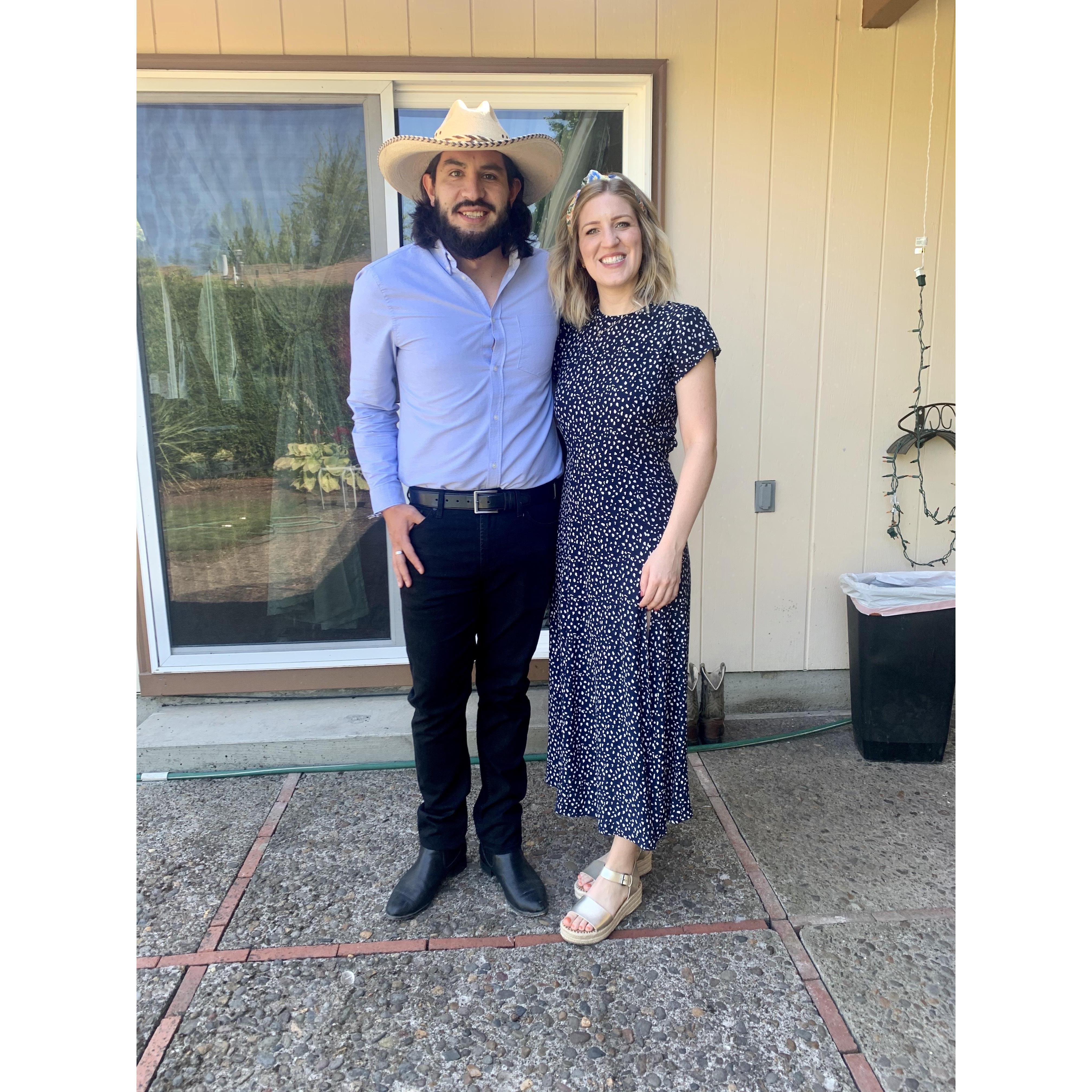 The first wedding we attended together!