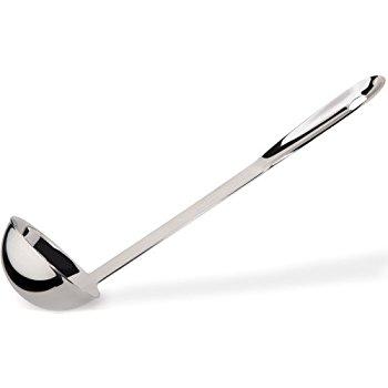 All-Clad T109 Stainless Steel Large Soup Ladle Kitchen Tool, 14.5-Inch, Silver