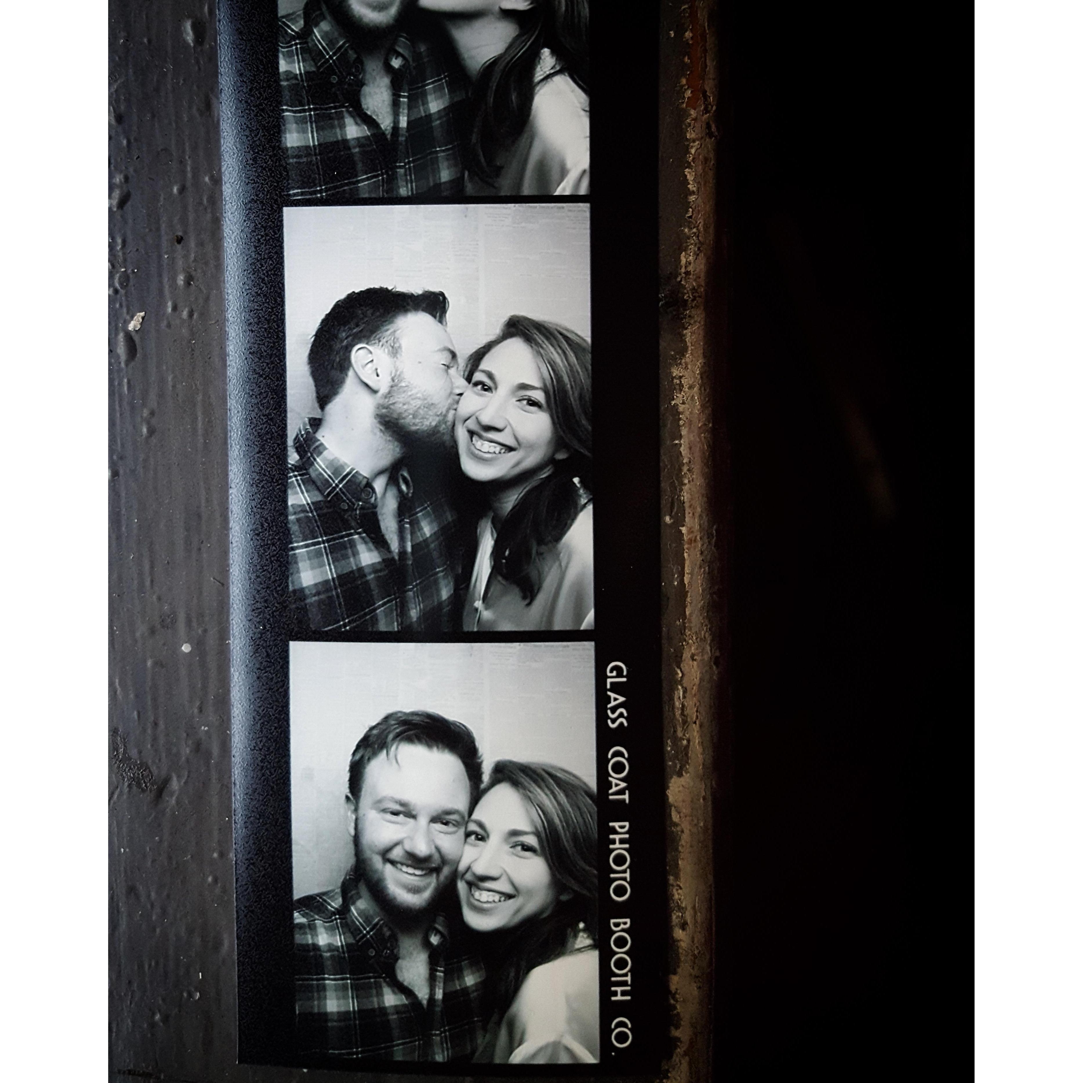 Moments after Brennan proposed, October 10, 2016.