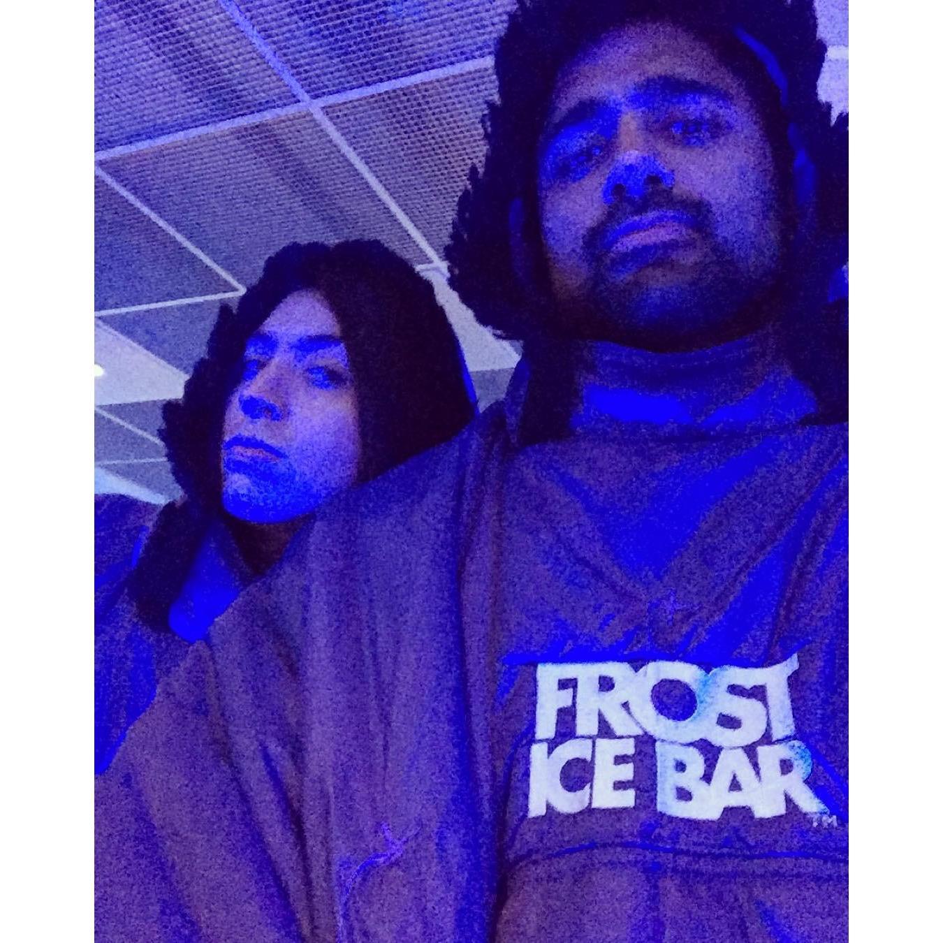 Keeping warm @ the Frost Ice Bar in Boston, MA