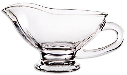 Home Essentials Tablesetter 10 oz Glass Gravy Boat, Clear