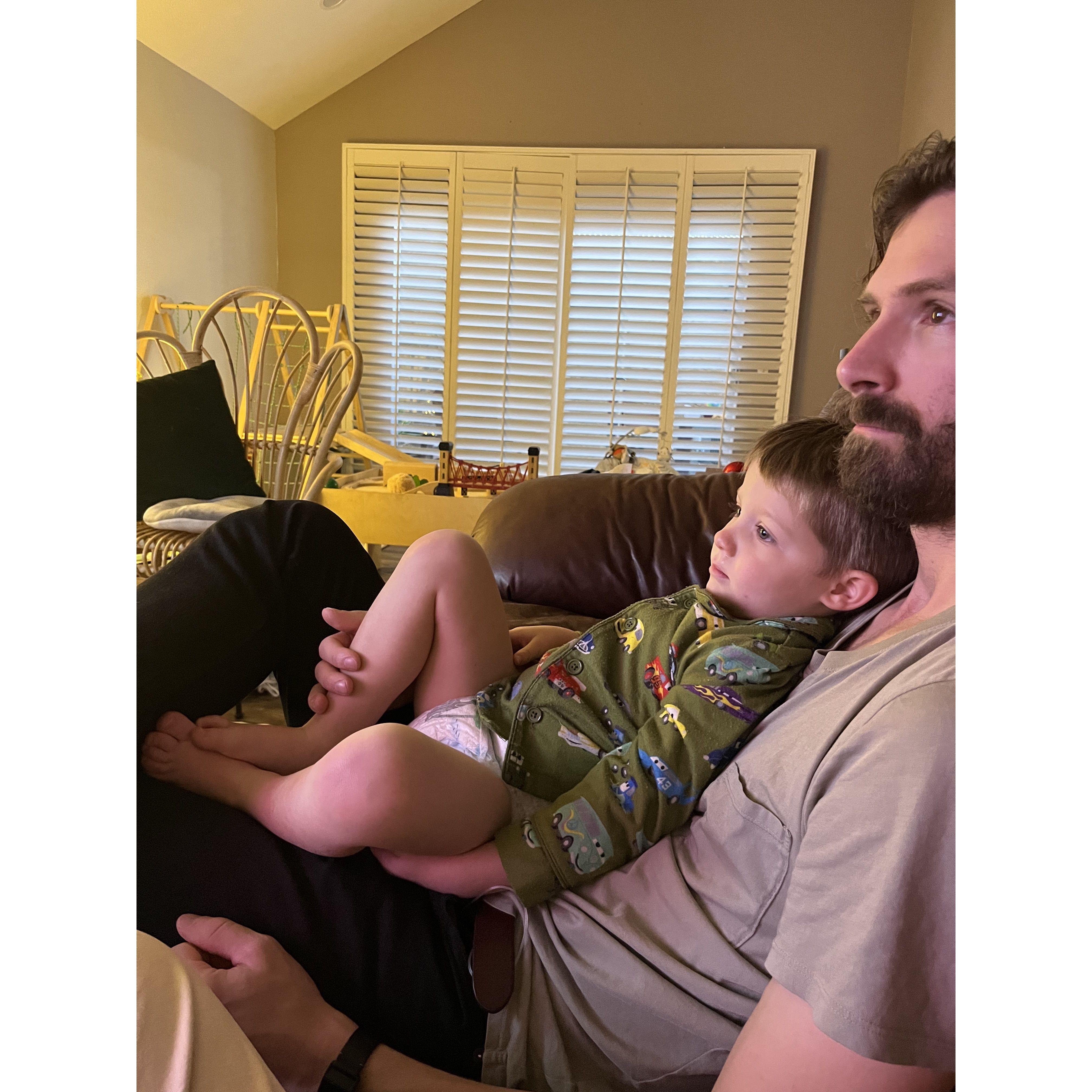 Callan with Uncle Gare