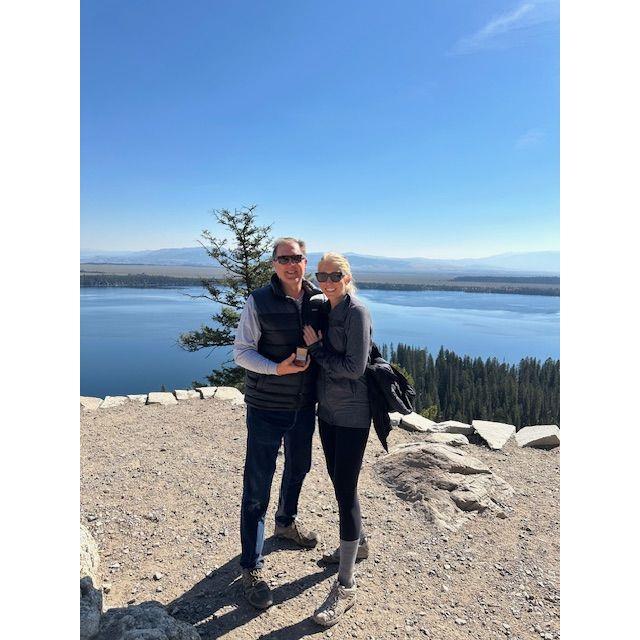 October 3, 2024, Engagement Day!  Inspiration Point, Grand Tetons, WY.