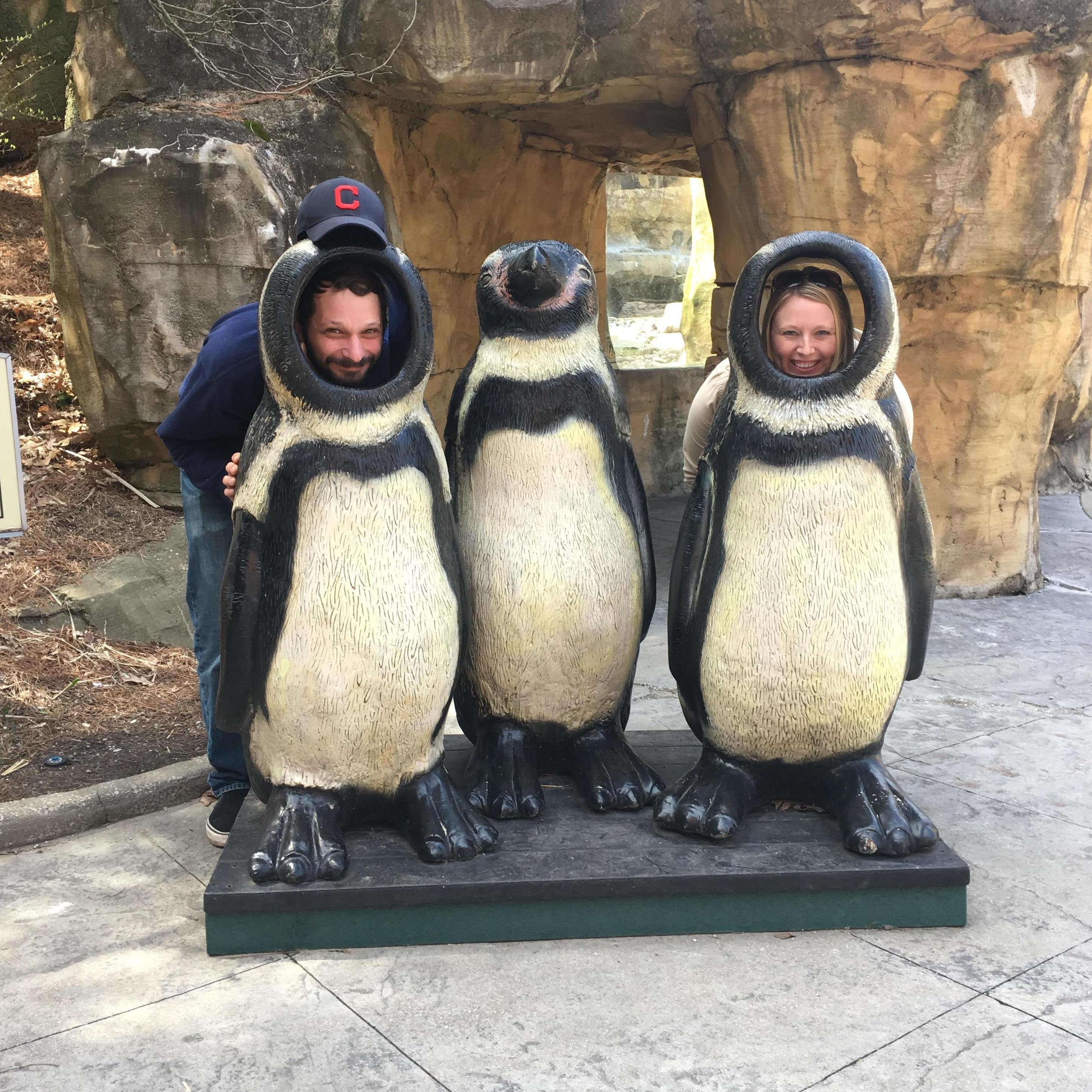 We love going to the zoo together even before we got engaged there.