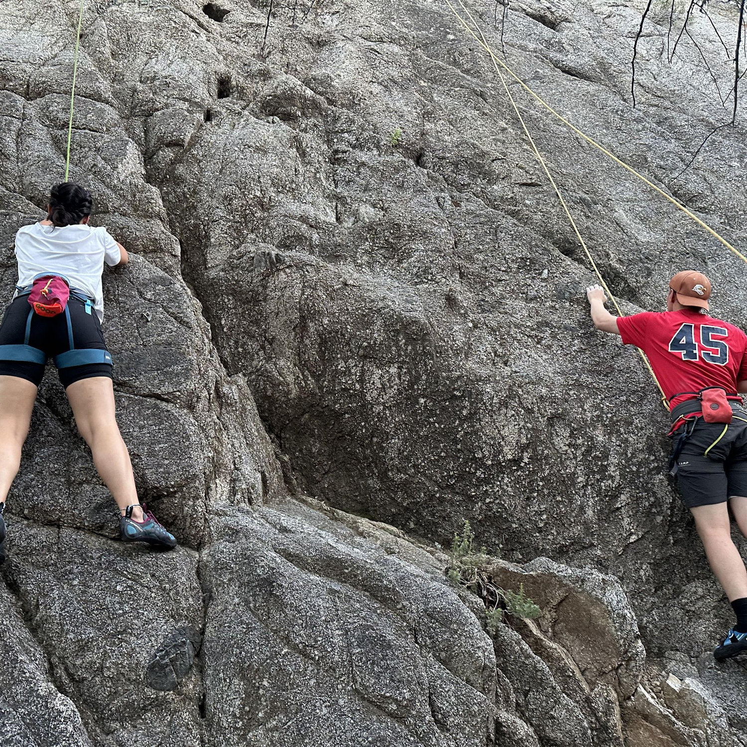 A lil' rock climbing action