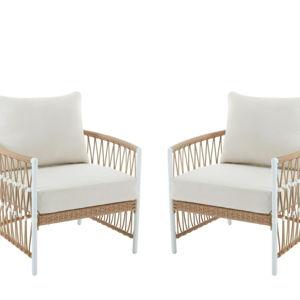 Better Homes & Gardens Lilah 2-Pack Outdoor Wicker Lounge Chairs