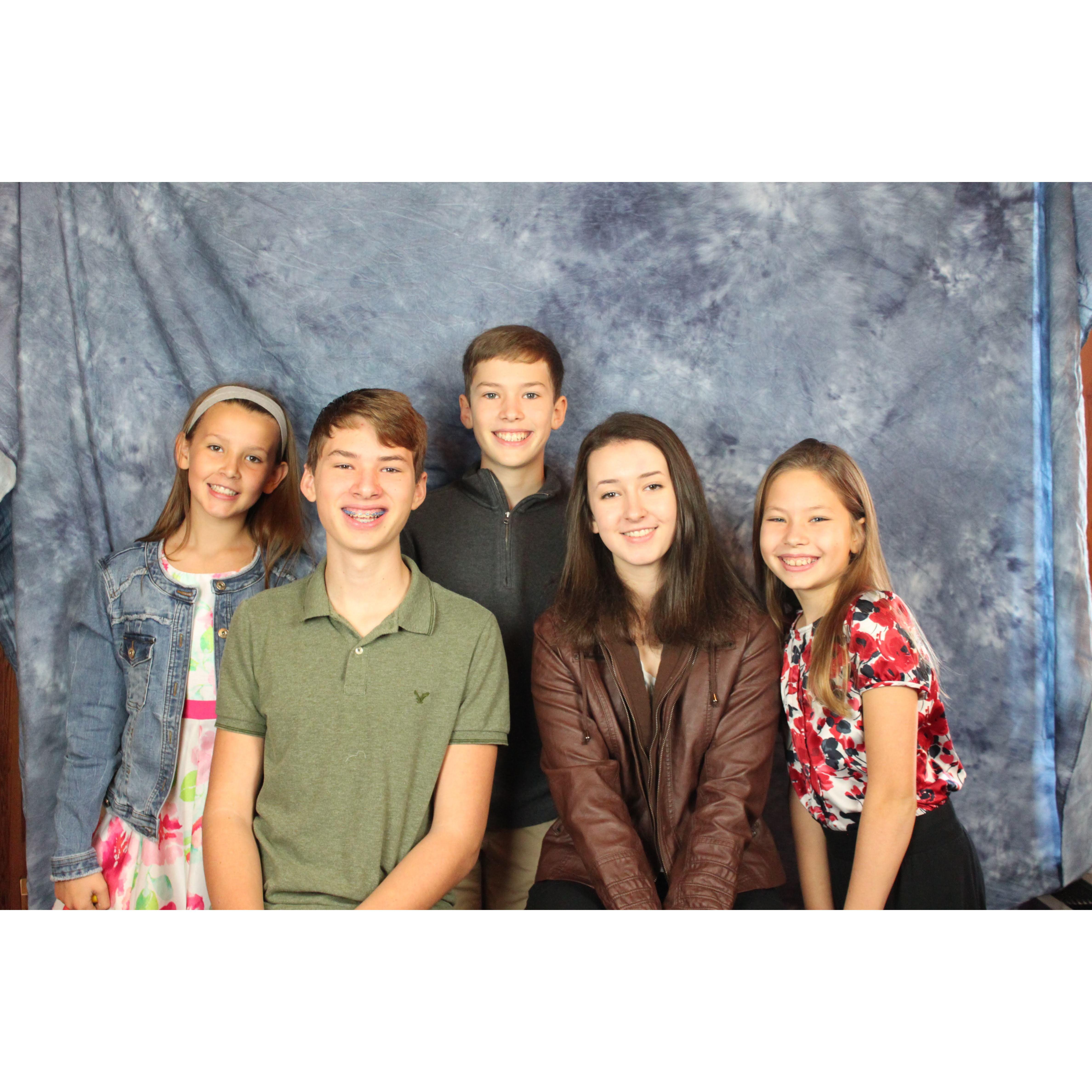 Adin and I + all of our siblings