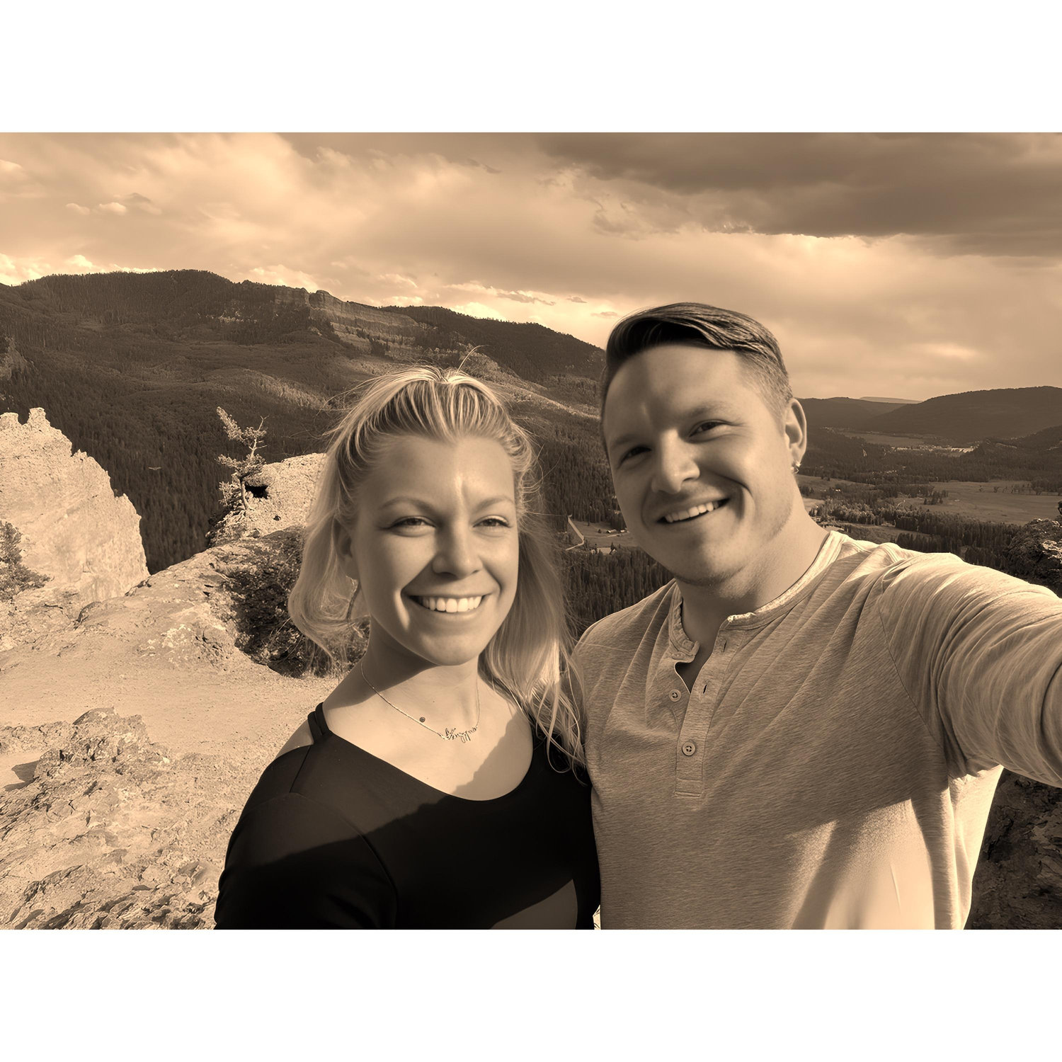 Taking in the breathtaking beauty of Colorado from a scenic overlook. Grateful for moments like these.
