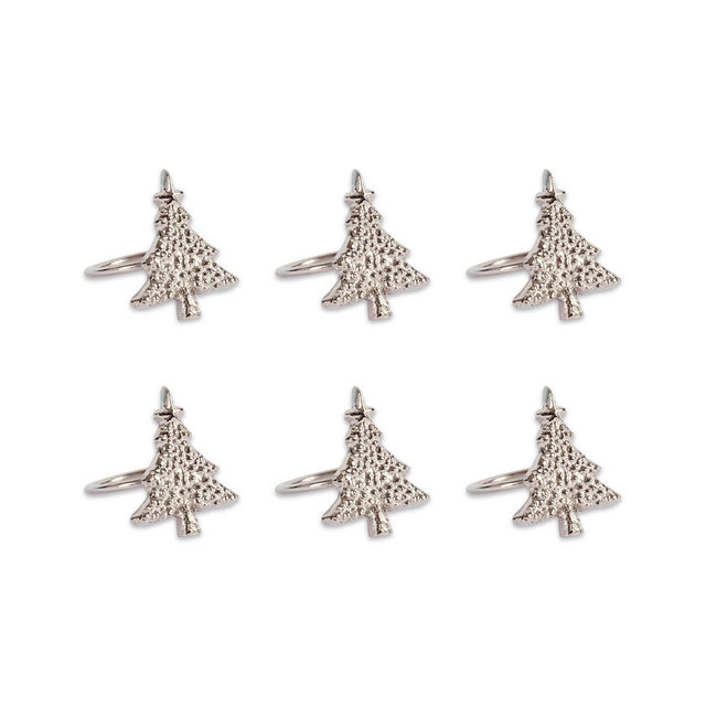 Christmas Tree Napkin Ring, Set of 6