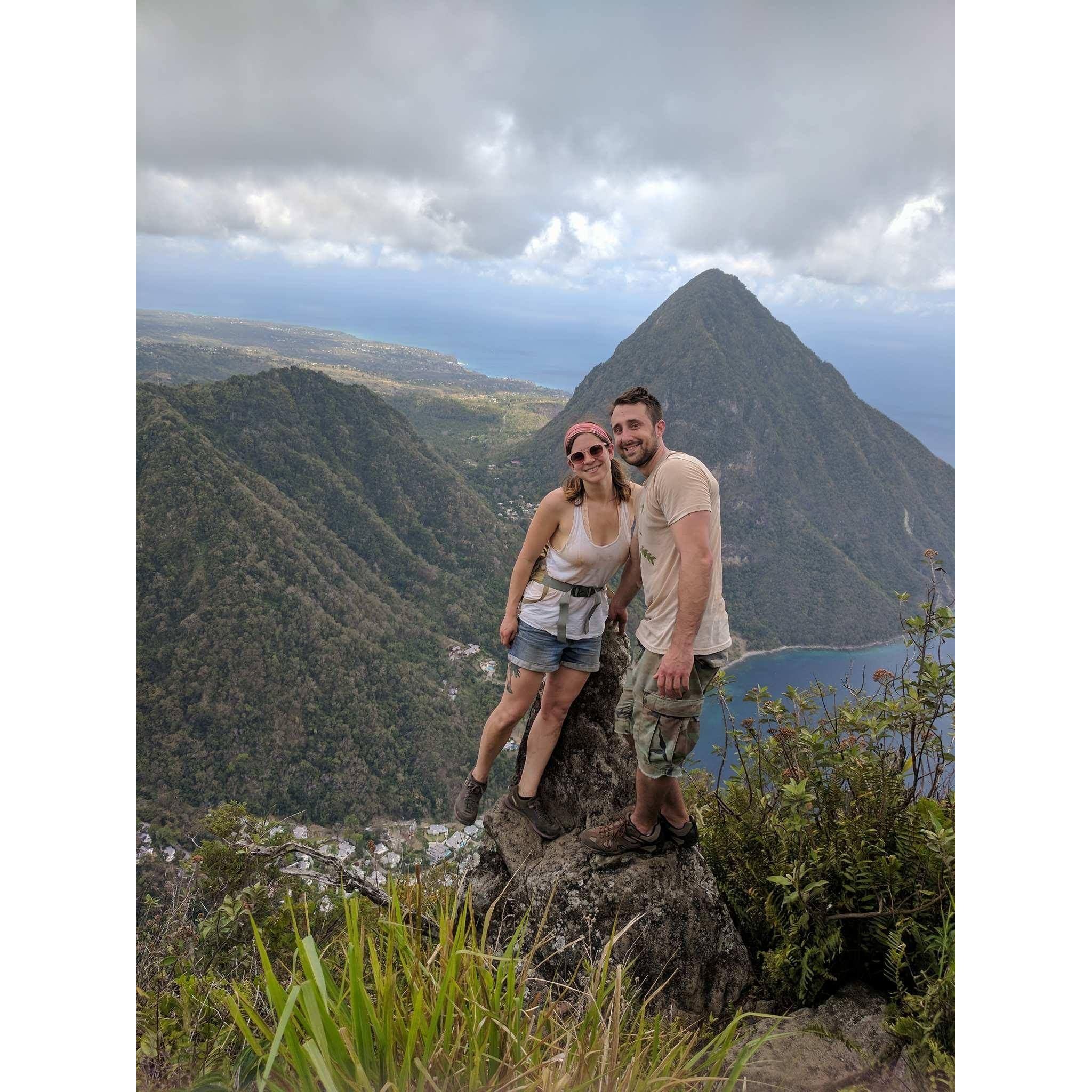 Hiking Petit Piton in Saint Lucia