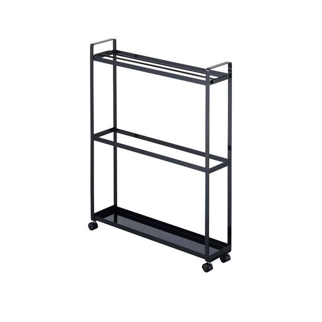 Tower Towel Rack & Organizer Wagon, Black