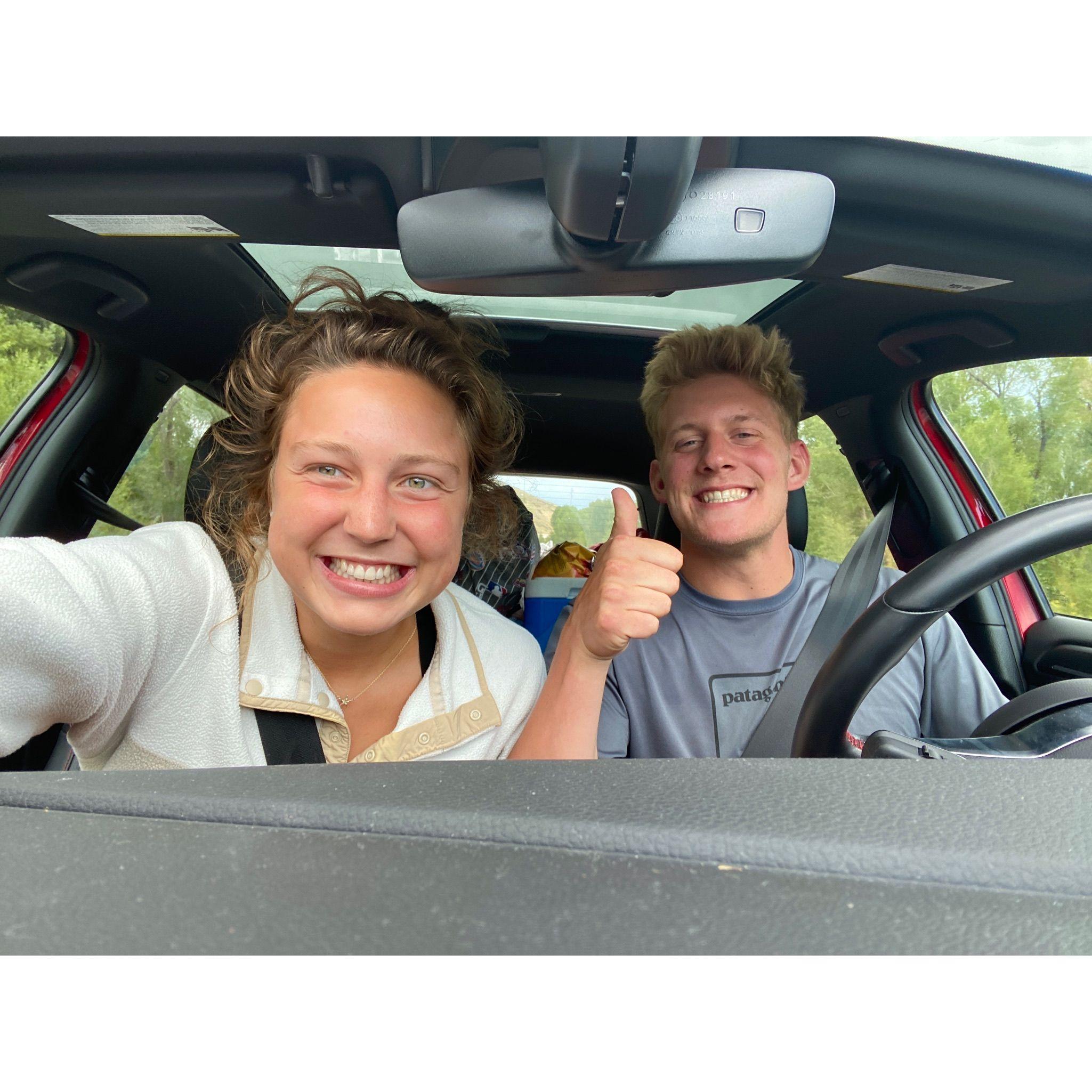 Road trip 2020. After two 12-hours-straight-in-the-car days we still wanted to be around each other so figured that was a good sign. This might've been when we "knew!"