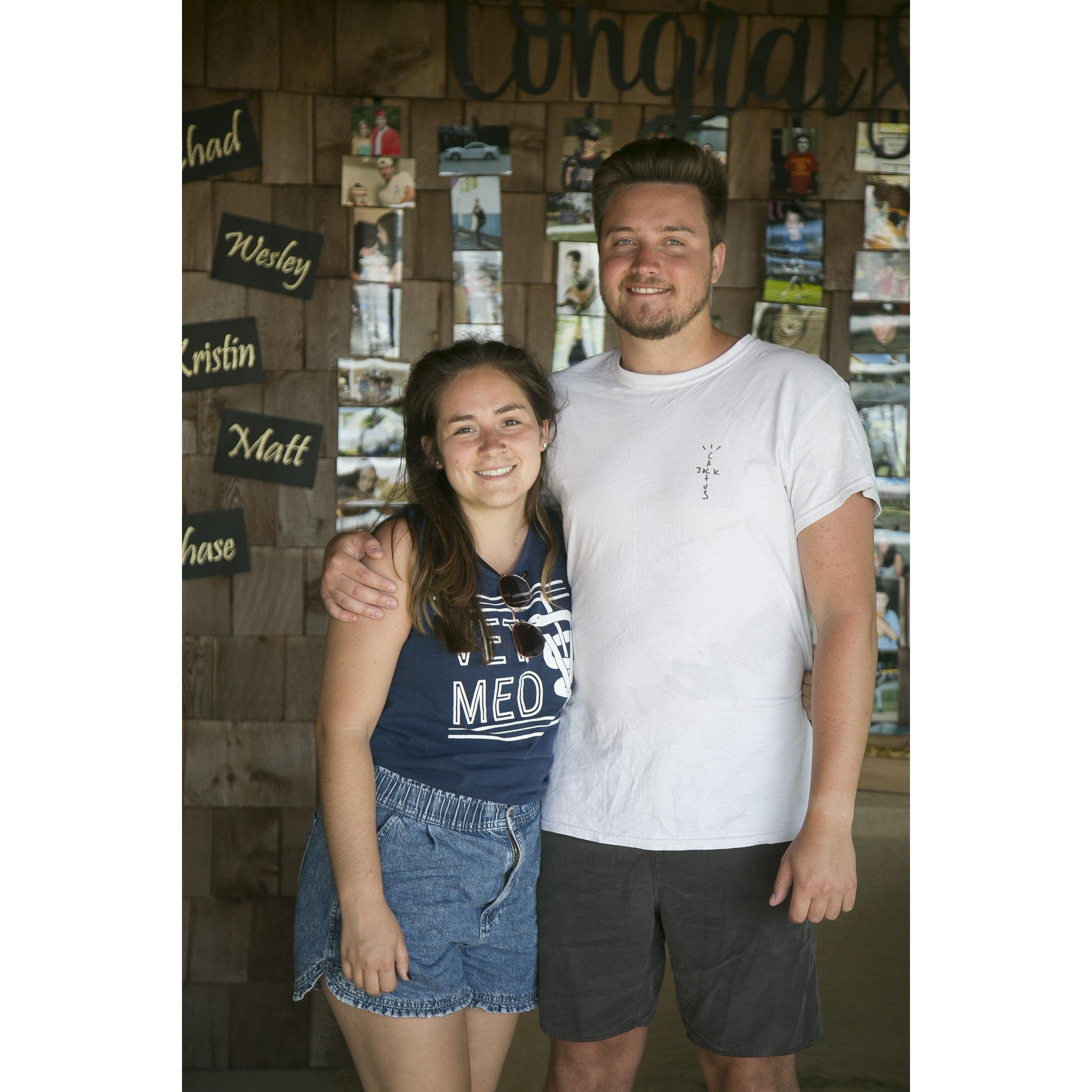 College graduation party before starting our new lives together in Tampa