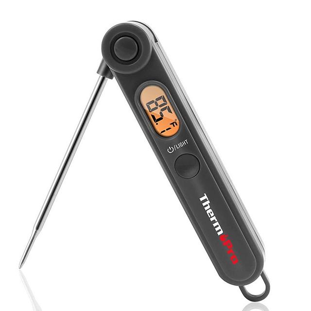 ThermoPro TP03 Digital Instant Read Meat Thermometer Kitchen Cooking Food Candy Thermometer with Backlight and Magnet for Oil Deep Fry BBQ Grill Smoker Thermometer