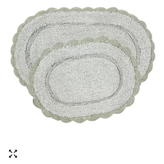 Crochet Cotton Bath Rug Set