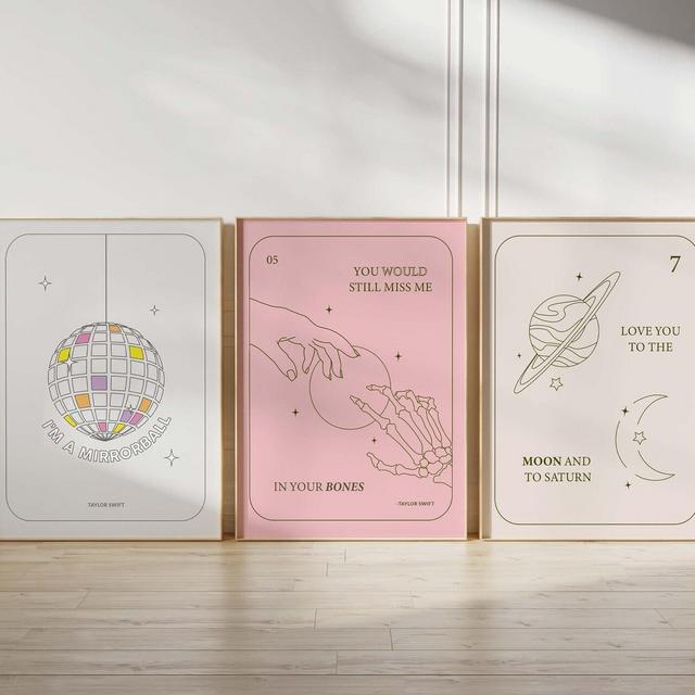 3 PRINTS - Folklore Inspired Bundle : TS Inspired Swiftie Gifts