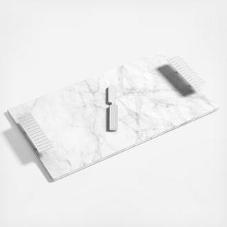 Striations Cheeseboard & Knife Set
