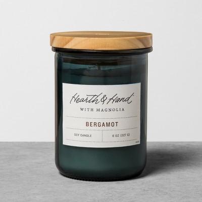 8oz Lidded Jar Container Candle - Bergamot - Hearth & Hand™ with Magnolia
