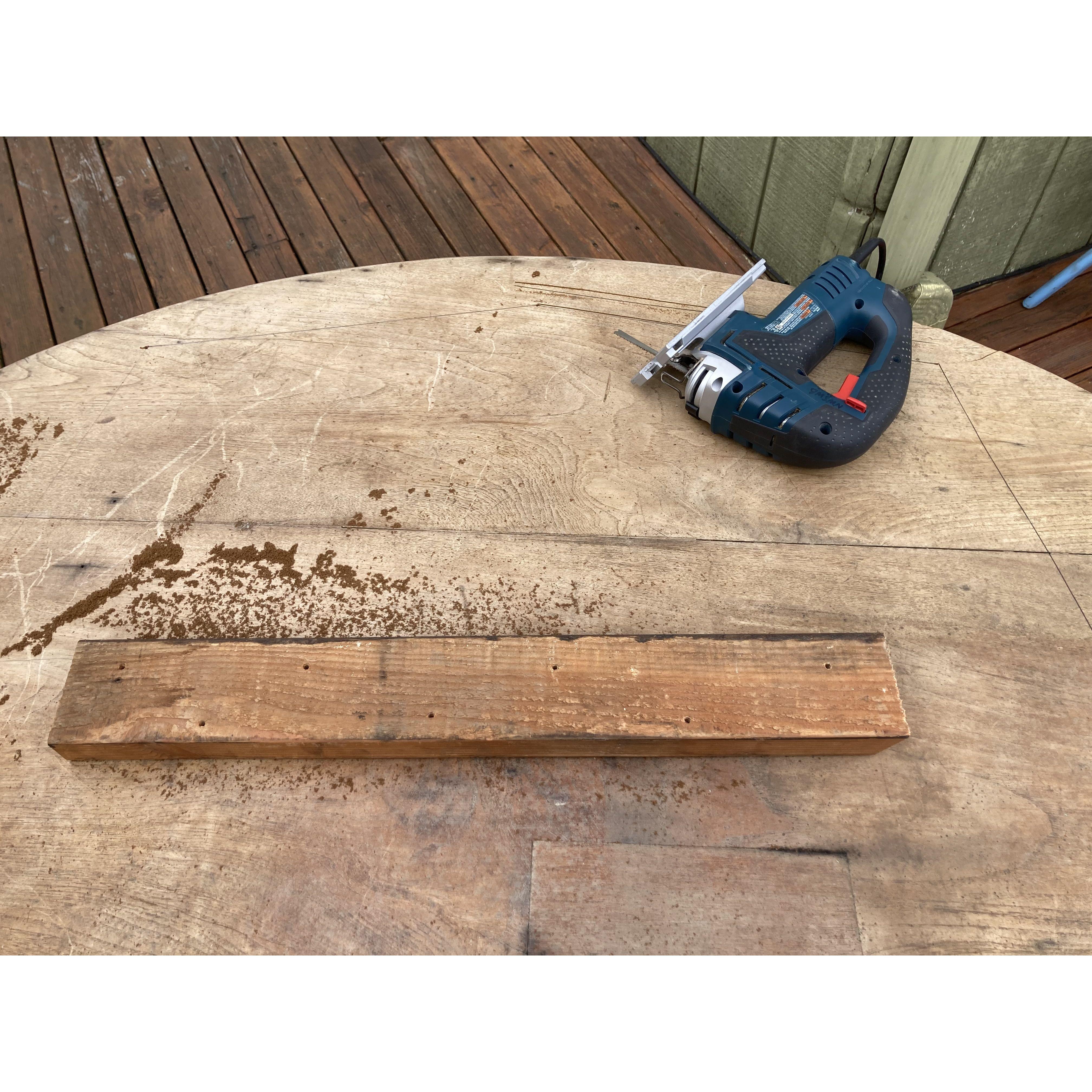 Working on the Harmony Table- cutting the shape