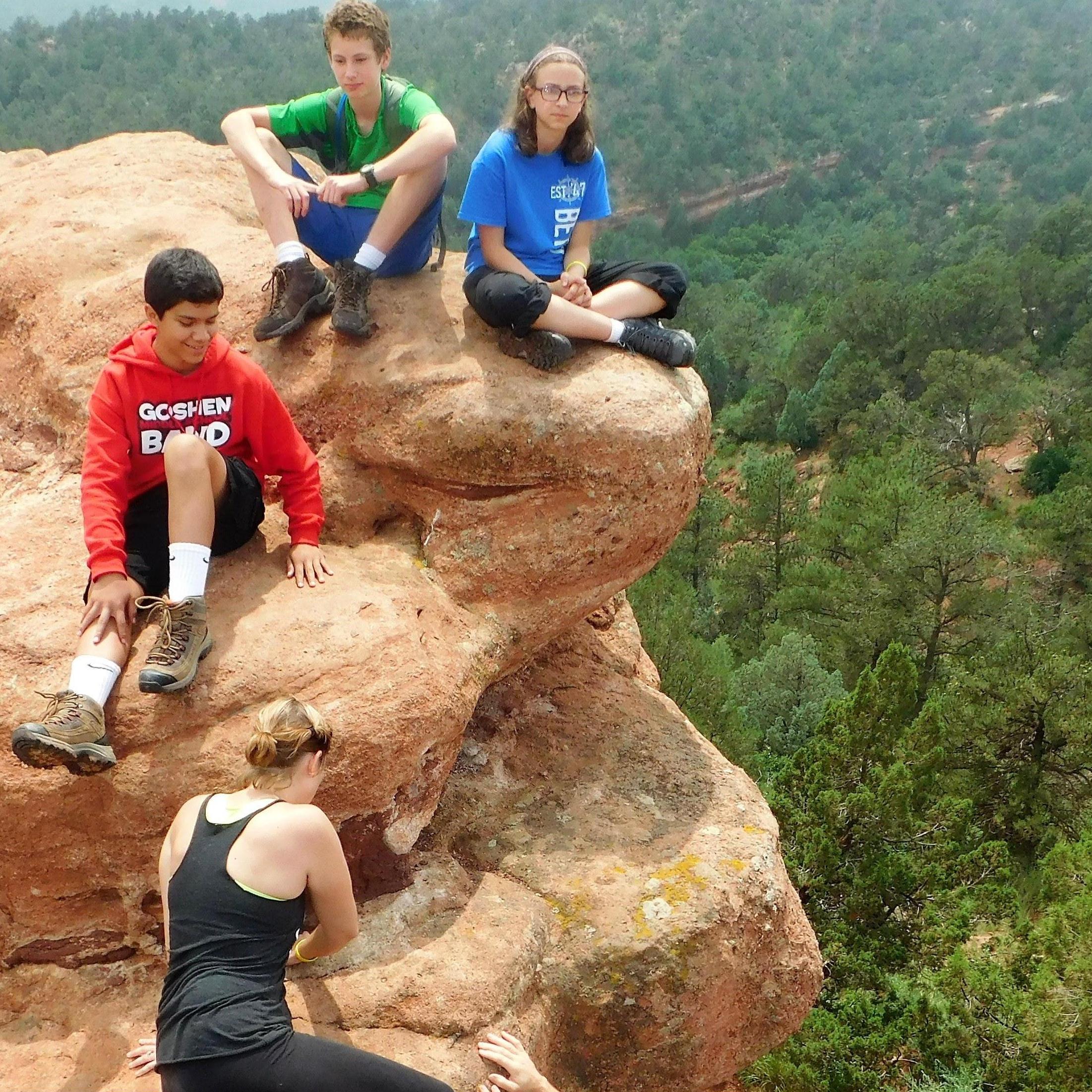 We started dating here, in the Garden of the Gods!