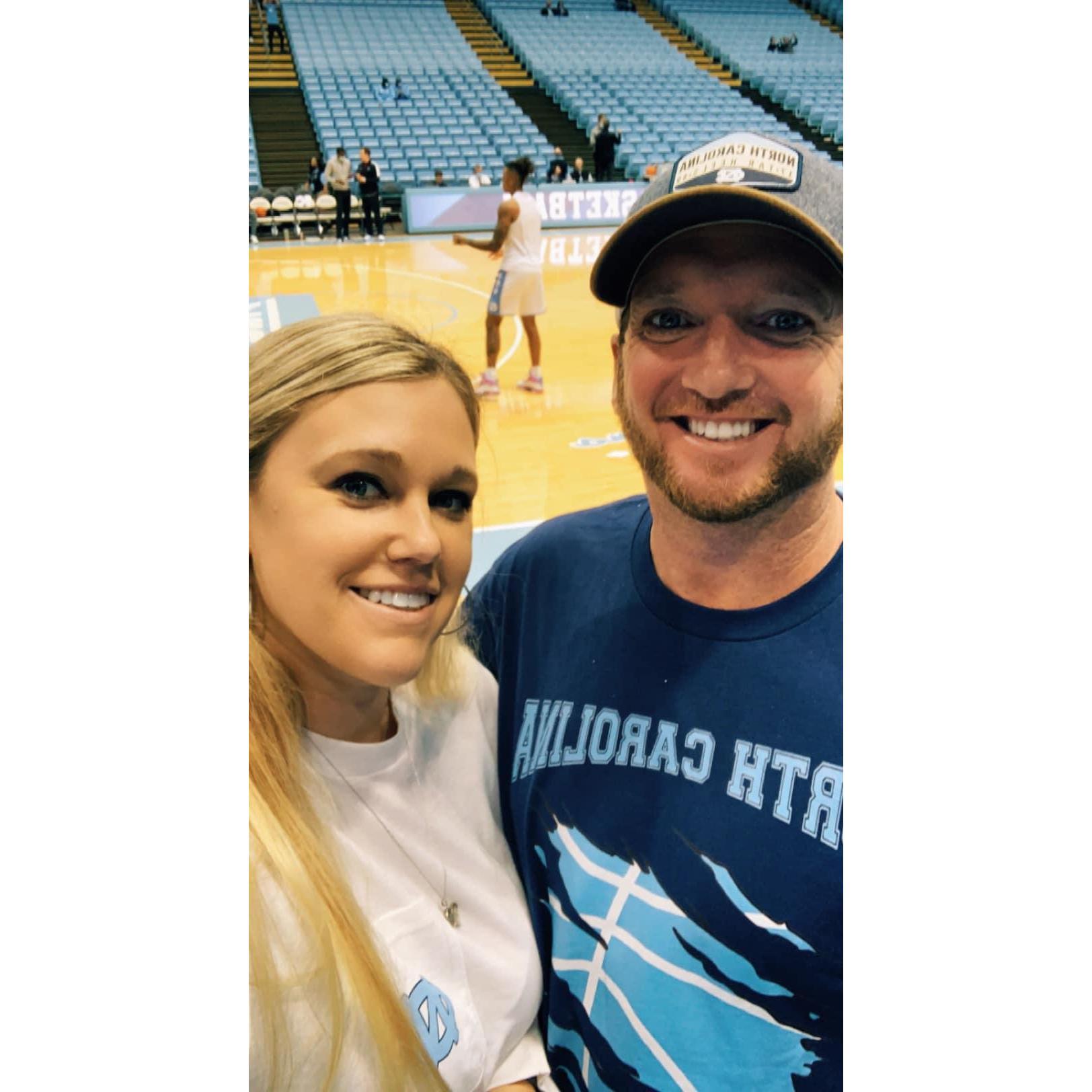 Shared love of UNC basketball {now} wink, wink...