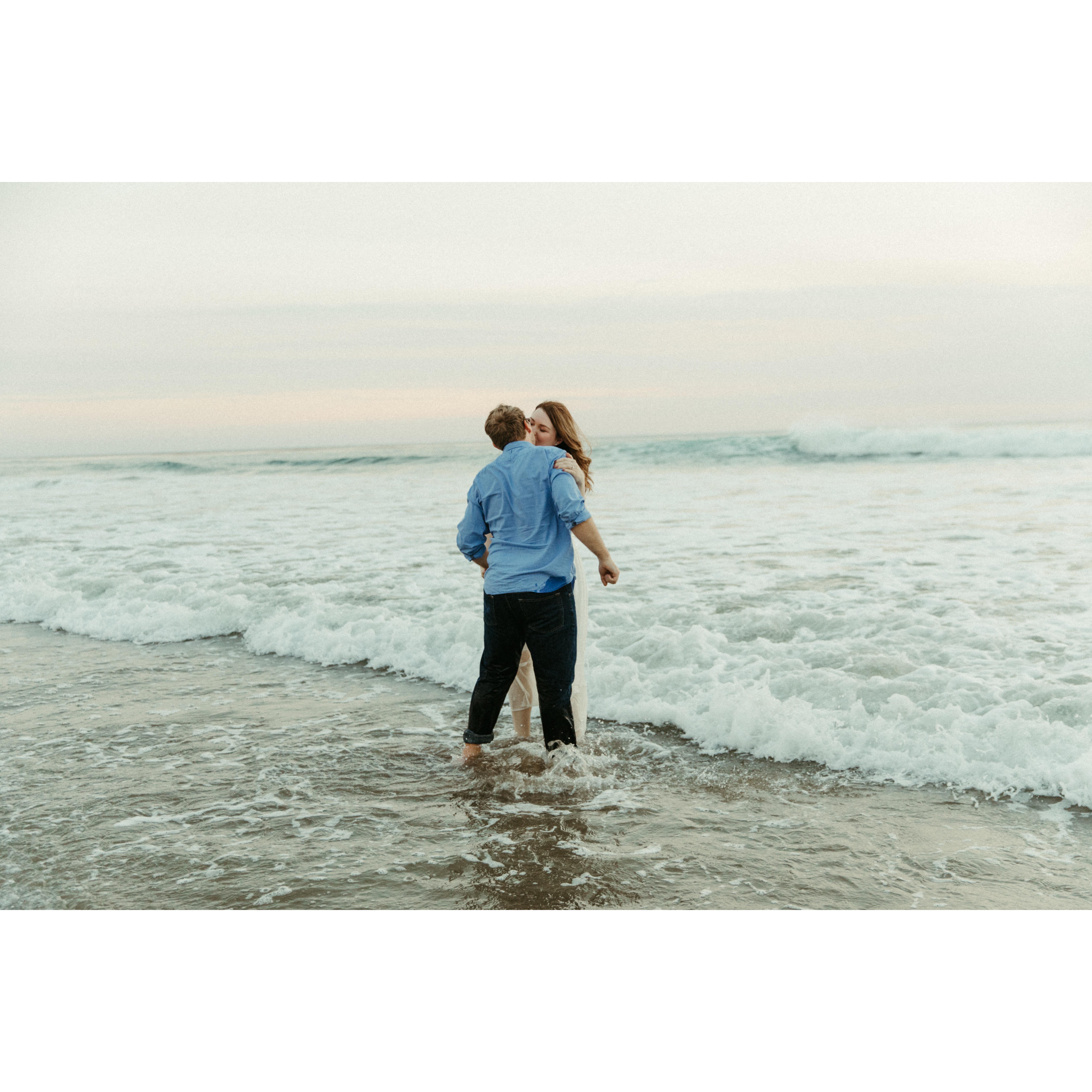 Jalama Beach engagement photos by Kadi Tobin.