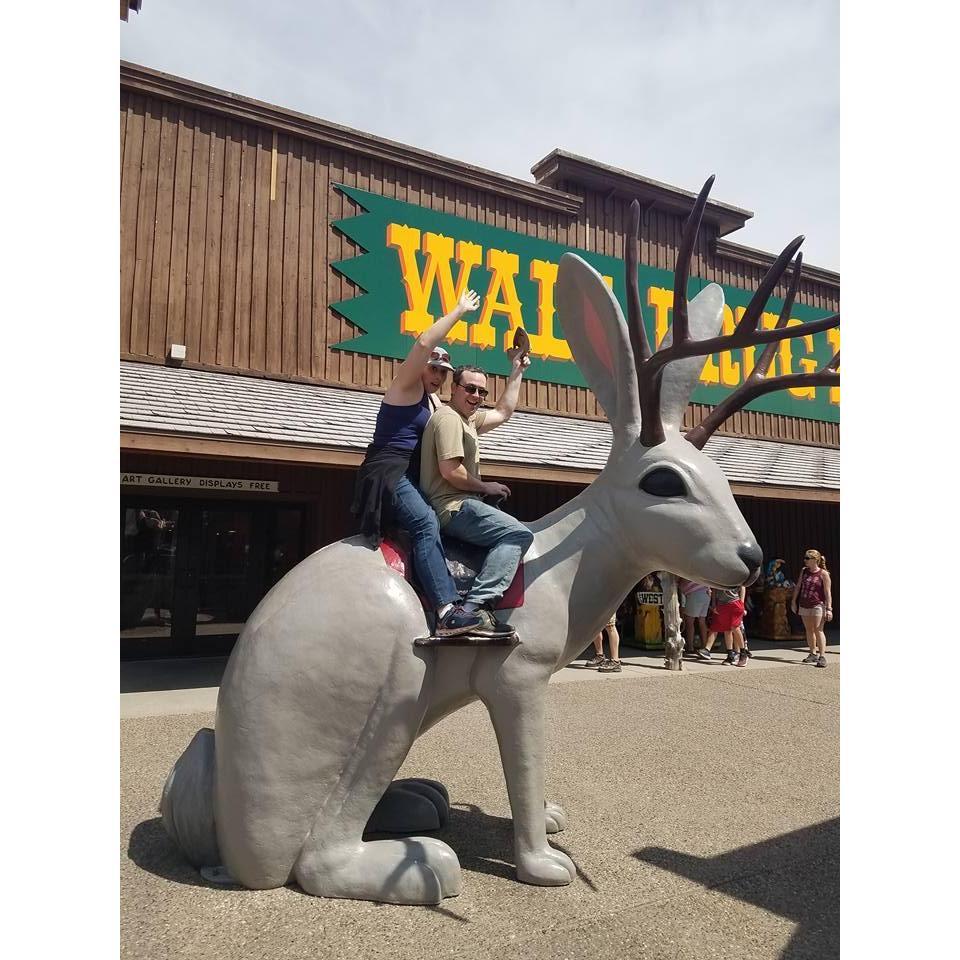 Riding the Jackalope at Wall Drugs in South Dakota!