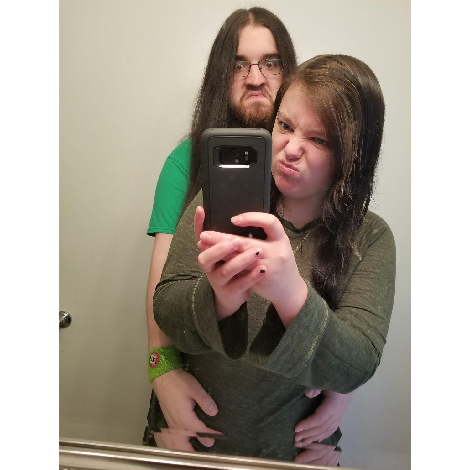 Our first St. Patrick's Day together. 🖤