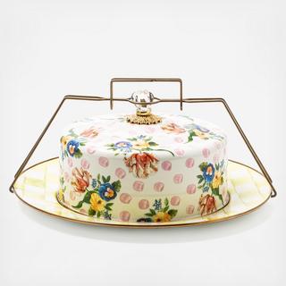 Wildflowers Enamel Cake Carrier
