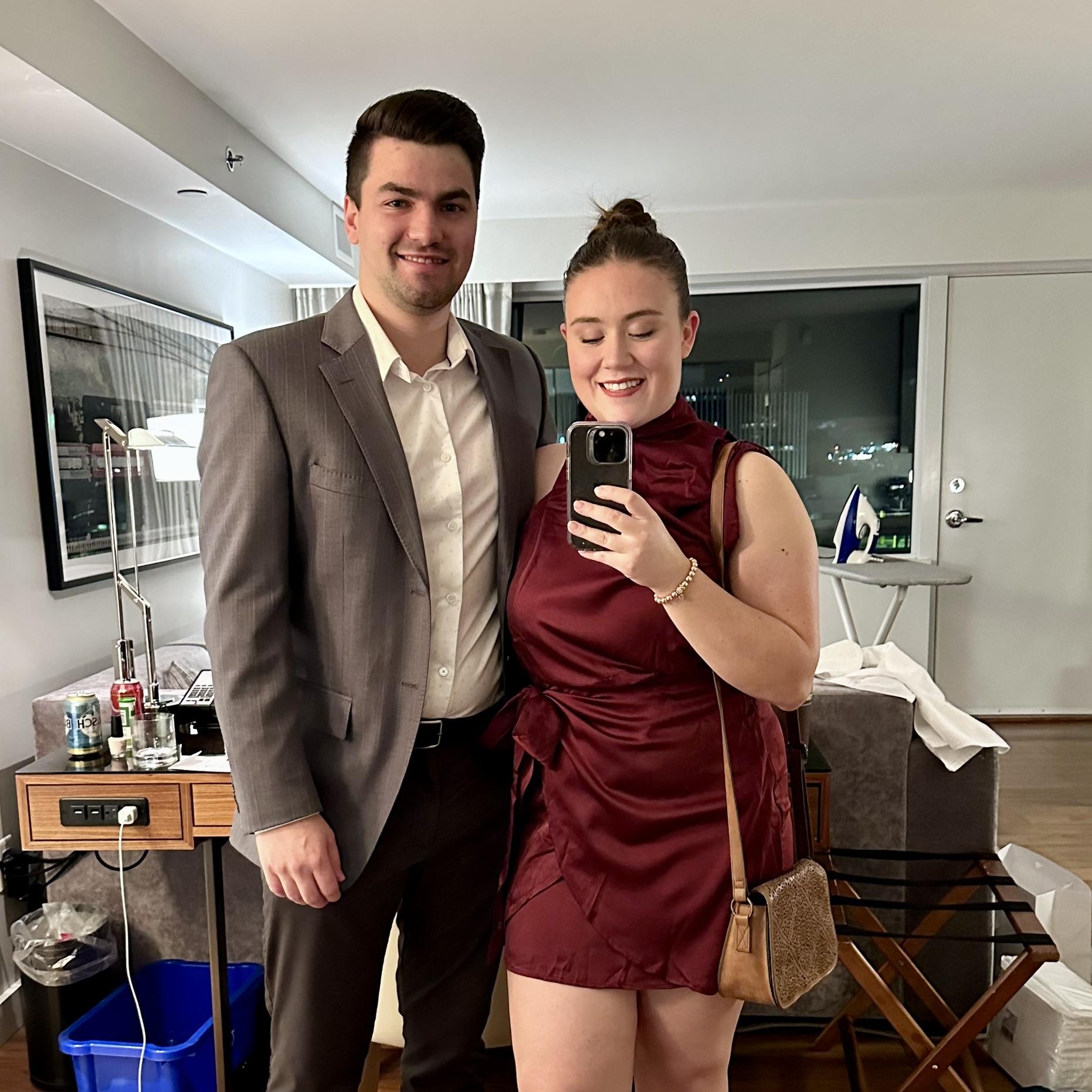 All dressed up for a work Christmas party! December 2023