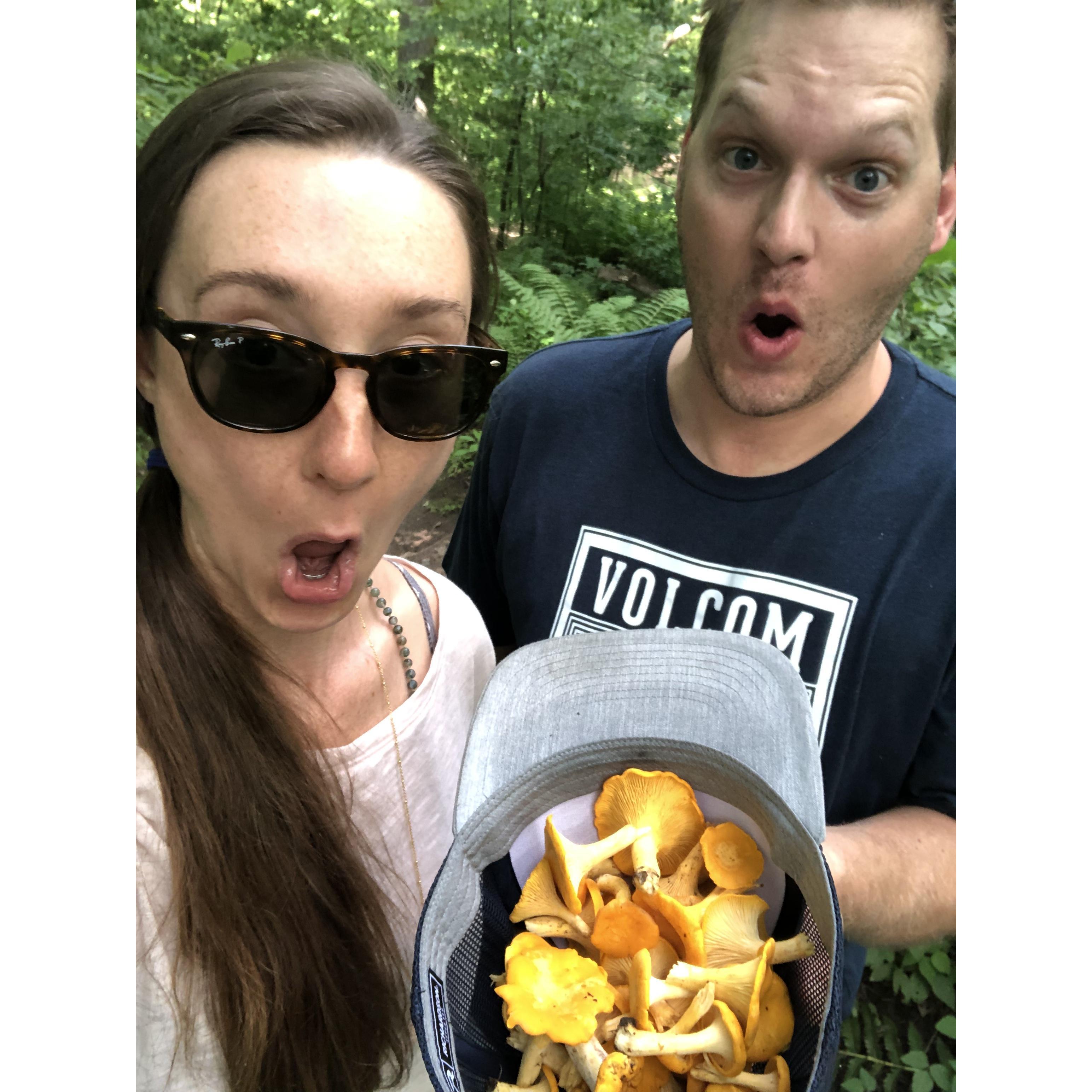 We can find our own food sometimes, chanterelle location undisclosed...