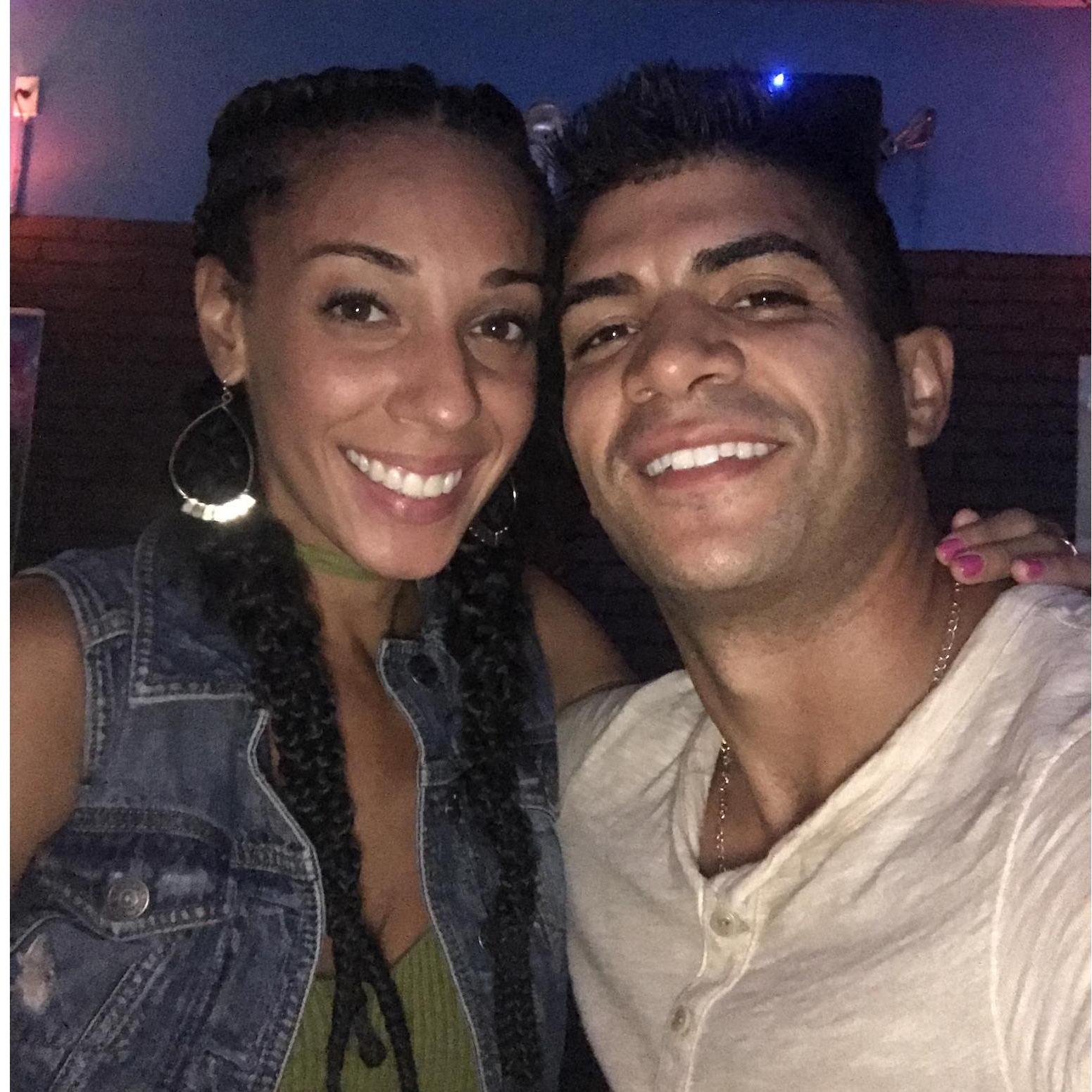 Within a month of dating, this was the night we went out dancing for the first time!
