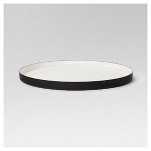 Round Enameled Tray - White/Black - Project 62™